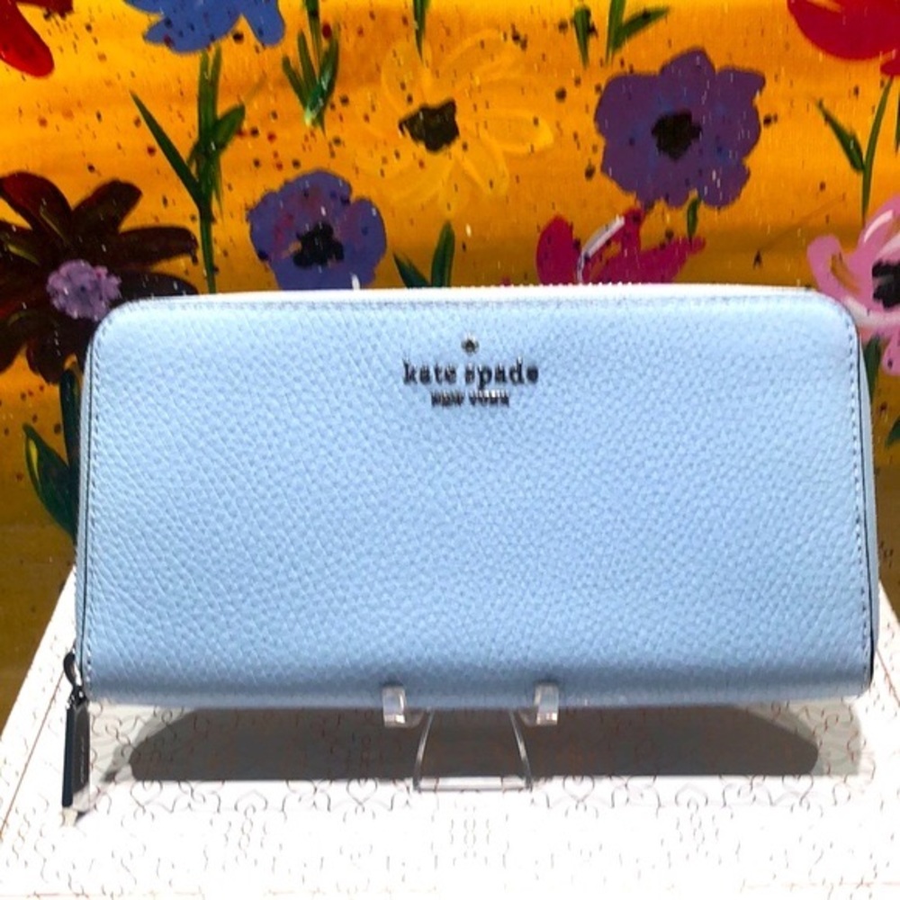 KATE SPADE♠️NEW YORK 🌟NEW🌟 Long Zippy Wallet  Baby Blue